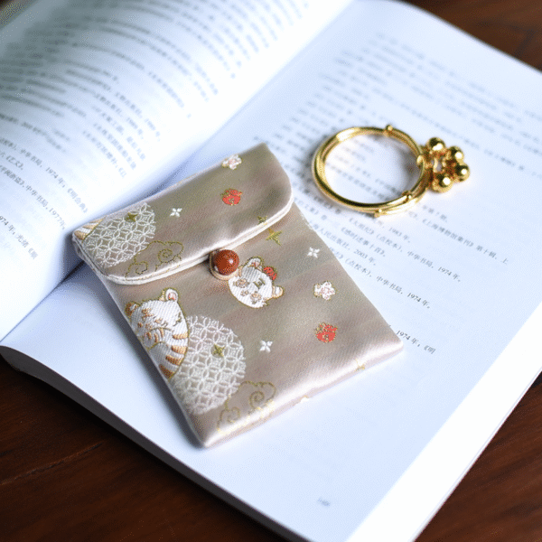 Hand-Embroidered Jewelry Pouch—A Touch of Serenity