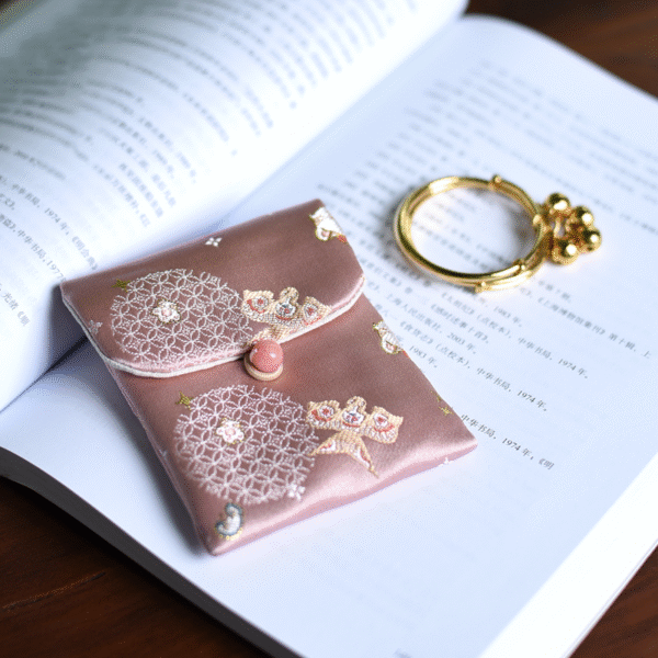 Hand-Embroidered Jewelry Pouch—A Touch of Serenity
